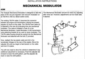 modulator mekanisk 40M
